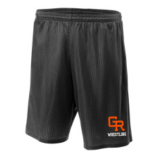 Grand Rapids Black Wrestling Mesh Shorts