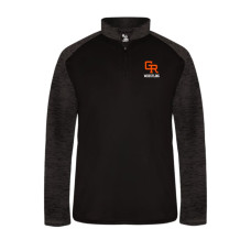 Grand Rapids Wrestling Black Sport Tonal Blend 1/4-Zip Pull-Over